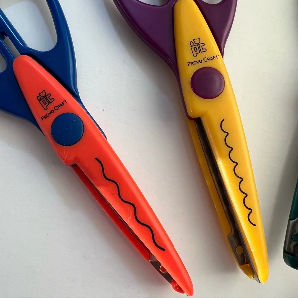 Vintage Paper Shaper Scissors 4 Piece Bundle Crafting Supplies